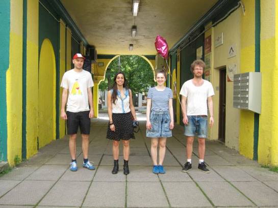 Kaunas. Anna-Sofia, Mikko, Tuomas and Iranzu